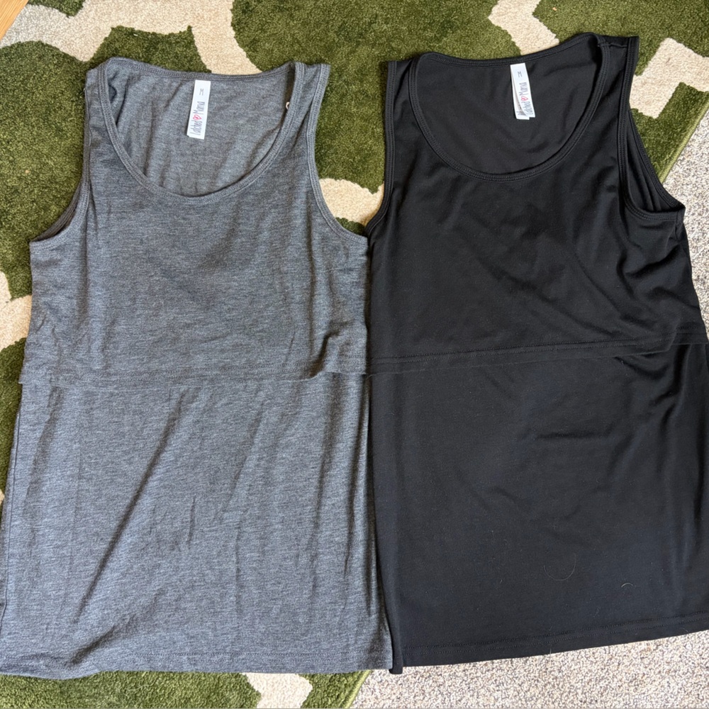 LIKE NEW Latched Mama Nursing Tank Tops